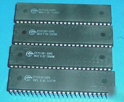 CY7C130 1K x 8 dual-port static ram 4PC lot