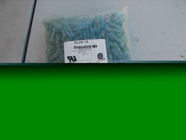 Elektralink terminal butt connectors 16-14 awg (250) 