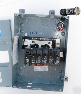 Homeline load center HOM6-12L100 fuse box w/photo 100A