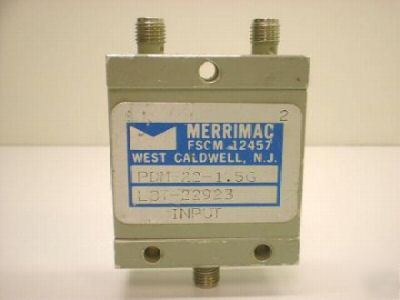 Merrimac pdm-22-1.5G 1-2 ghz 2-way power divider