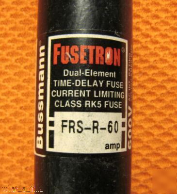 New buss frs-r-60 fuse FRSR60 60 amp 600 volt nnb 