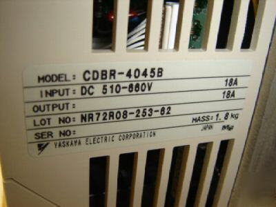 New yaskawa breaking unit model cdbr-4045B 