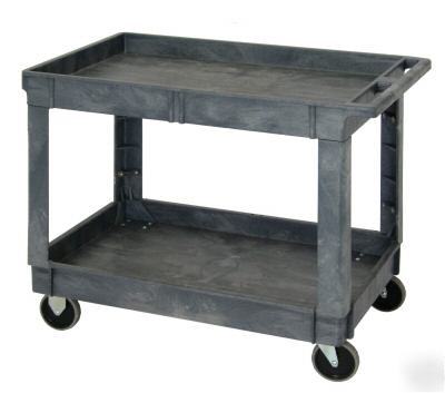 Plastic utility cart industrial strength 550LB capacity