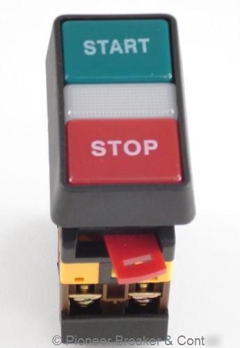 Start-stop push button 30MM momentary 120V led pilot