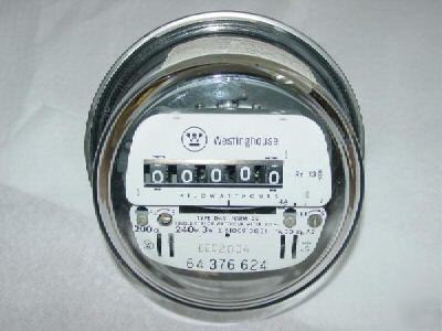 Westinghouse D4S watthour electric meter 1PHASE 200AMP