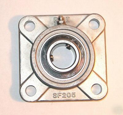 1-1/4 stainless steel 4-bolt flange bearing SUCSF206-20