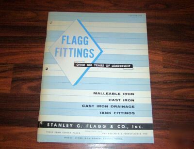 1962 flagg fittings catalog, cast iron, drainage, tank