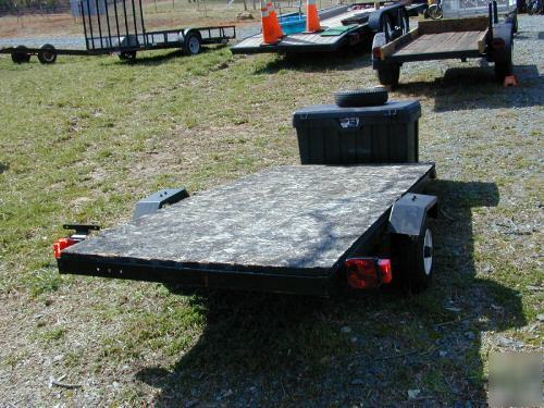 4 x 8 feet farm trailer flatbed trailer w/storage box