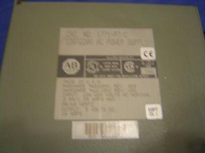 Allen-bradley 1771-P7 c 120/220VAC power supply