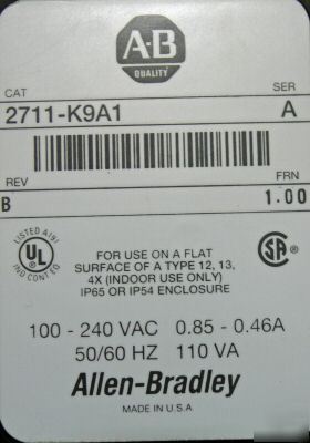 Allen bradley panelview 2711-K9A1 a 2711K9A1