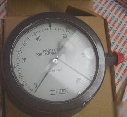 Crosby pressure gage 0-100 psi 4 1/2