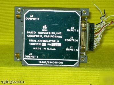 Daico model 100C1325D dual attenuator 
