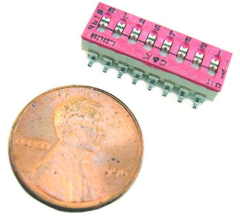 Dip switch ~ surface mount smt 8 position ~ c & k (10)