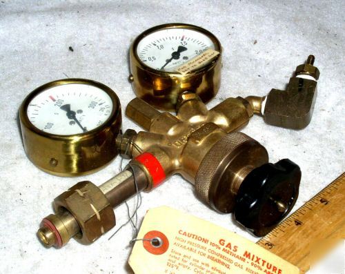 Drager high pressure gas regulator valve gauge gage