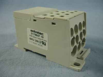 Entrelec 1P power distribution block terminal 017965715