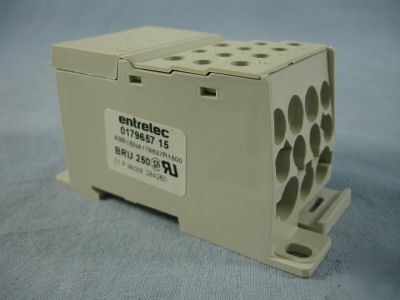 Entrelec 1P power distribution block terminal 017965715