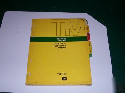 John deere 500 series enginestechnical manual