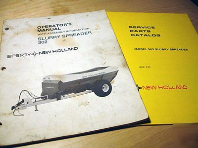 New holland 302 spreader parts and operator's manual