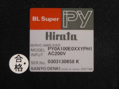 Sanyo denki item # PY0A100E0XXYPH1