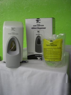 Twotc hand sanitizer dispensers w/ two refills