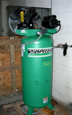 Used: speedaire reciprocating tank mounted air compress