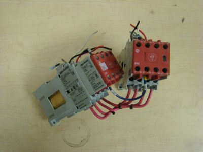 (2) allen bradley 100S-C23DJ404C safety contactor used=