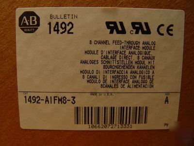 Allen-bradley 1492-AIFM8-3 1492AIFM83