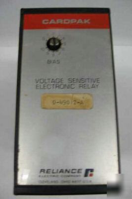 Cardpak voltage sensitive electronic relay 0-49012-a