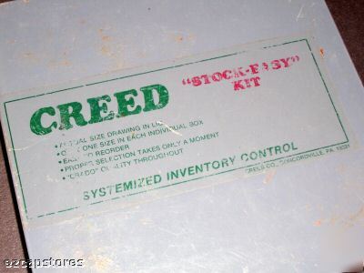 Creed repair assortment #62 o rings kit o-rings + case