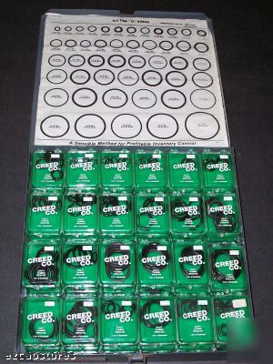 Creed repair assortment #62 o rings kit o-rings + case