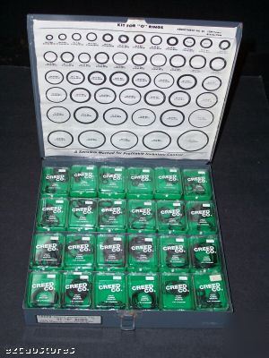 Creed repair assortment #62 o rings kit o-rings + case