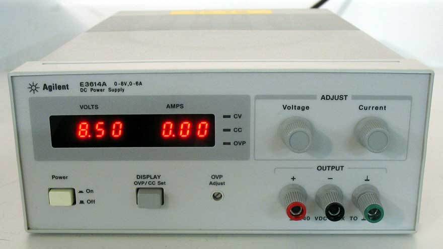 Hp agilent E3614A dc power supply 8V/6A w/manual linear