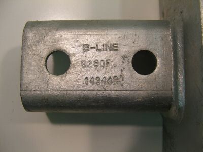 Lof of 10 b-line galvanized steel post bases B280FL