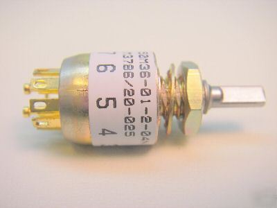 M3786/20-025, mil spec rotary switch, grayhill