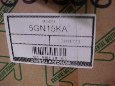 New 2 oriental gear motor gearheads 5GN15KA