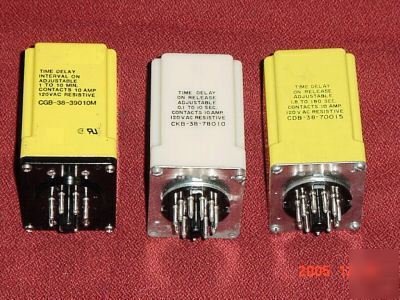 New 3 brand potter & brumfield on -time delay relay's