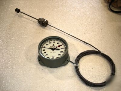 New * ashcroft t-8478 temp gauge & probe * 20-240 deg f