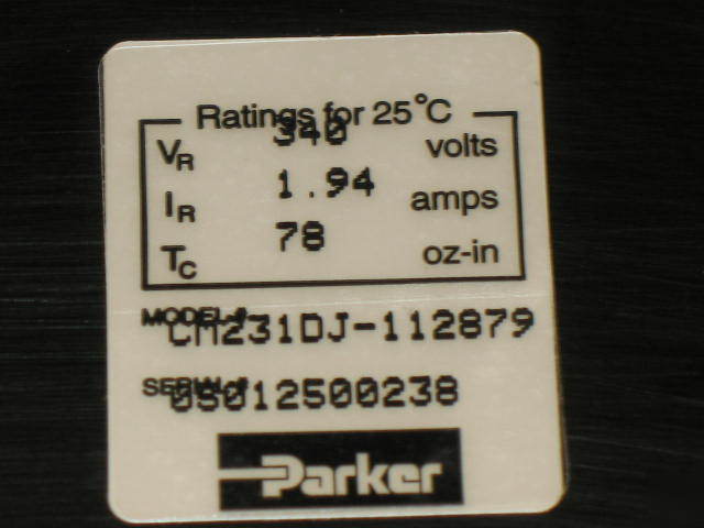 New parker compumotor servo motor SCM231DJ-112879