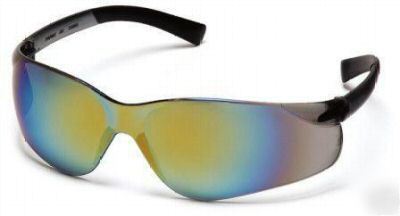 New pyramex ztek gold mirror tint sun & safety glasses