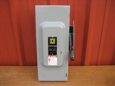 Square d H363 safety switch 100 amp disconnect 100A F1