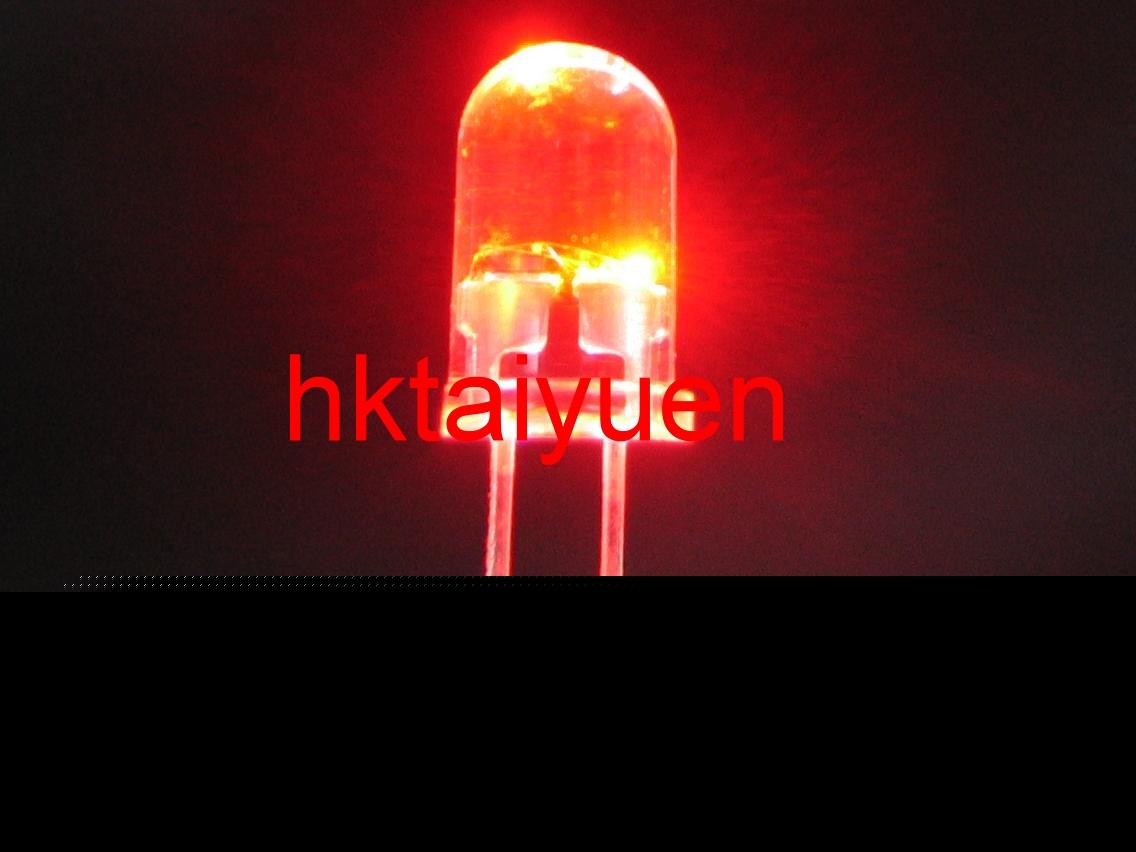 50X 5000MCD 5MM red led ultra bright free resistors