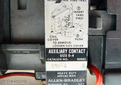 Ab allen bradley nema 1 509-bob motor starter