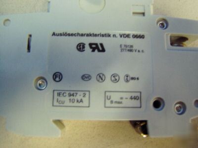 Abb circuit breaker m/n: vde 0660 - used