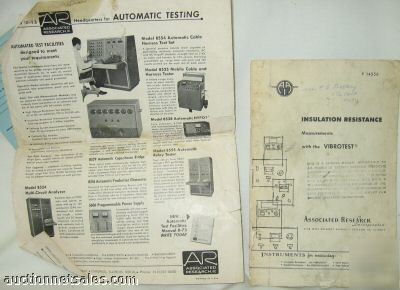 Associated research vibrotest mecoh test meter 201