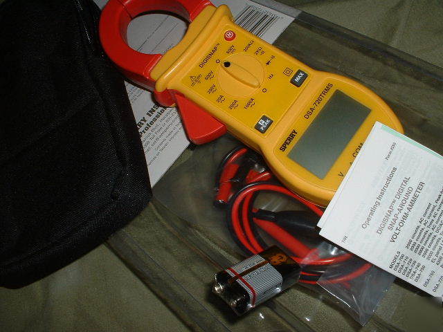 DSA720 clamp on 600V digital volt ohm amp meter 
