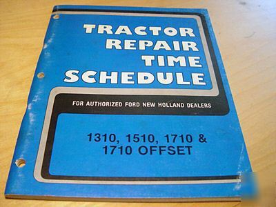 Ford 1310 1510 1710 offset tractor repair time manual