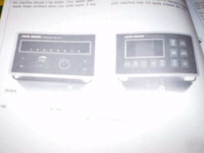 John deere computer trak 150 & 250 monitors ops manual