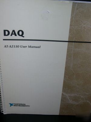 National instruments daq at-A2150 user manual