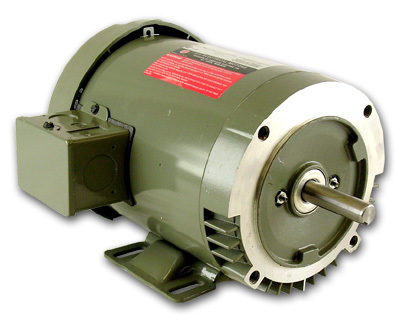 New 1HP motor 1745 rpm tefc 575 volt 3 phase reversible 