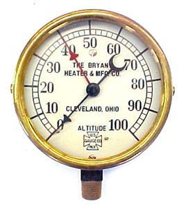 New bryant boiler gauge ~ 0 to 100 range ~ as 